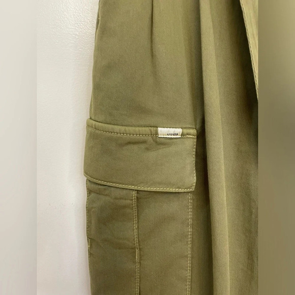 MOTHER||The Greaser Paperbag Pleated Cargo Ankle Pants Size 26 Olive, Worn Once - Picture 6 of 11